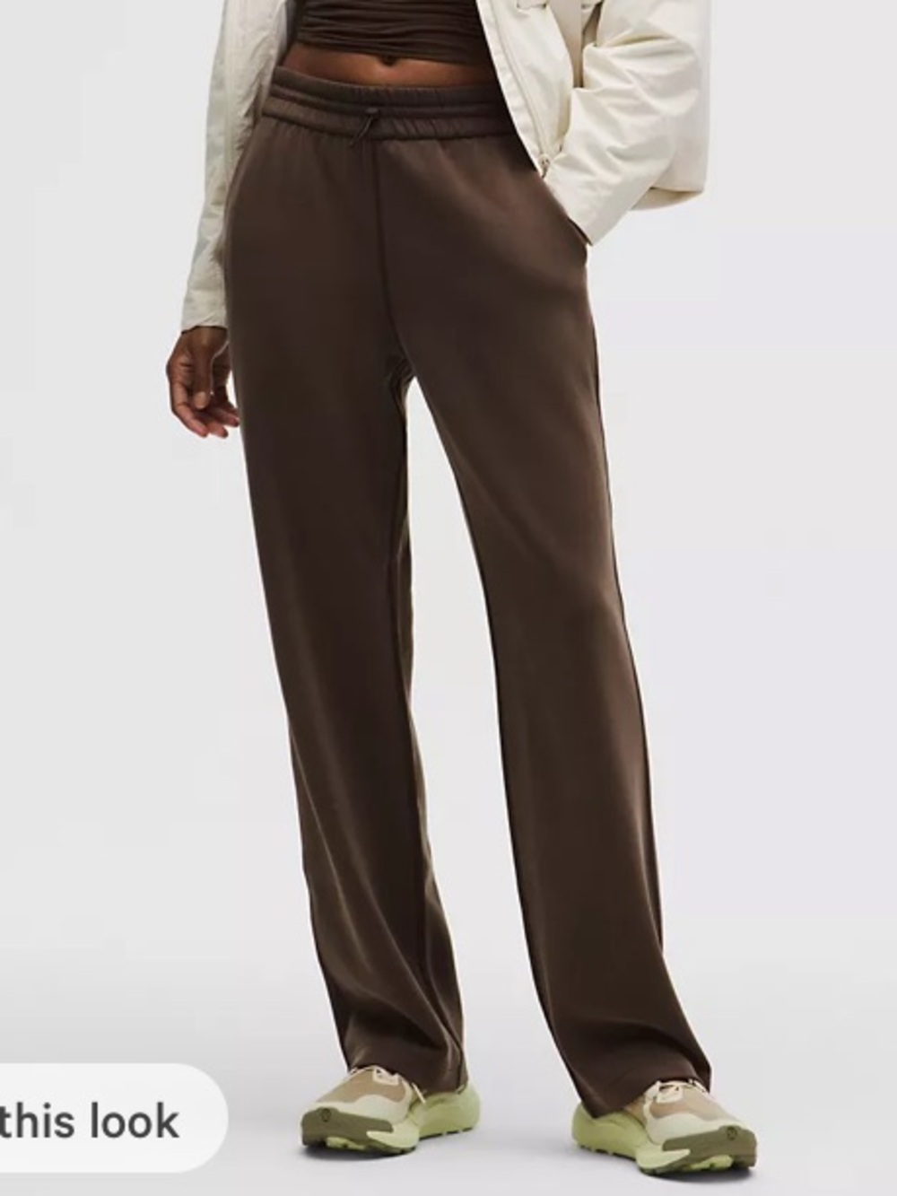Brown Lululemon Softstreme high rise pant